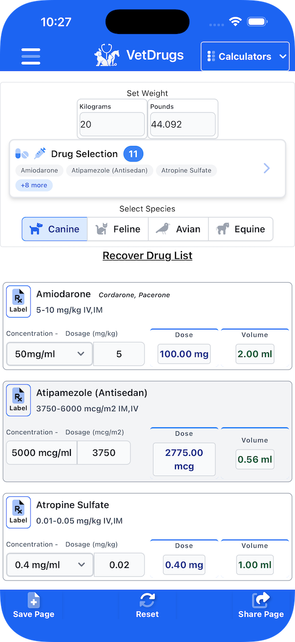 VetDrugs App